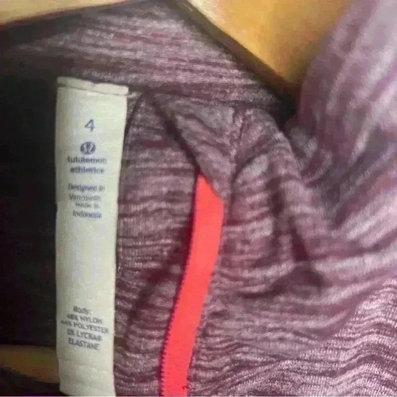 Lululemon Kanto Catch Me Half Zip Heathered Bordeaux Drama Pullover - Picture 9 of 10